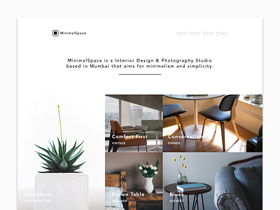 MinimalSpace design interior minimal minimalism theme ui ux website