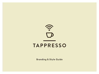 Tappresso Branding and Style Guide branding coffee identity style tappresso wifi