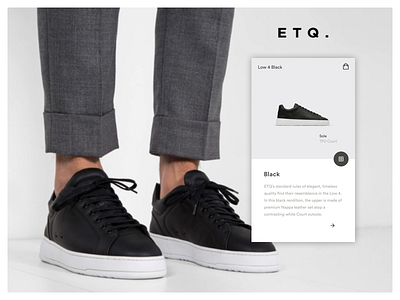 ETQ. - Concept App Screens 01 app design app ui ecommerce shoes user interface