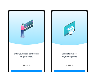 Onboarding Gradient Icons app credit credit card design gradiant icons illustration minimal onboarding onboarding screens payment ui ux vector
