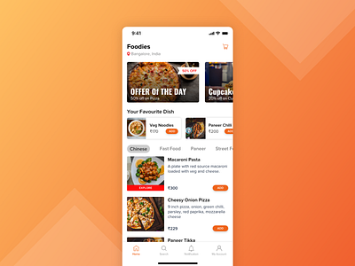 Food Delivery App - Landing Page Concept