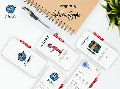 Chhapde - Sell Your Notes & Assignments Online app education notes notes app study ui uidesign uiux