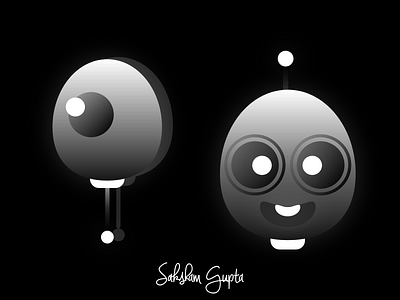 Modern Bulb and Character alien bulb character game gameart modern
