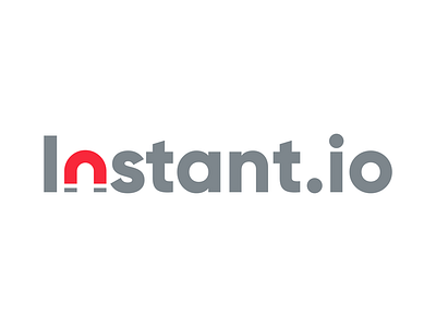 Instant.io Logo brand instant logo magnet torrent upload