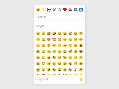 EmojiPanel dropdown emoji emoji dropdown emoji picker emojis