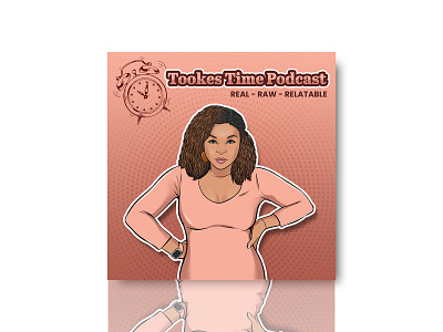 Podcast Cover Design with host's cartoon cartoon cover artwork illustration podcast podcast cover podcast cover design podcast logo