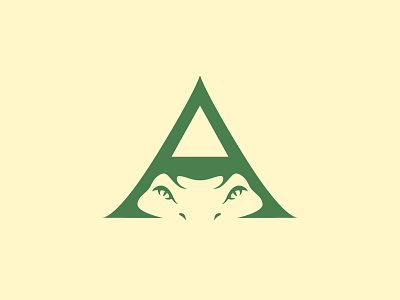 Letter A Reptile Logo