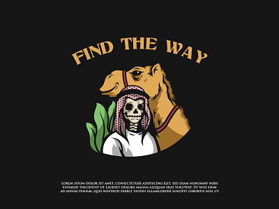 Find The Way apparel apparel design digital drawing drawing illustration skull illustration tshirt tshirt design