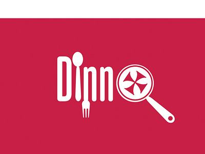 Dinnx flat logo logo logo design restaurant logo