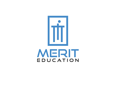 Merit Education flat logo logo logo design minimalis logo modern logo