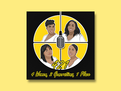 421 Podcast Cover Design branding cover art cover artwork cover design design illustration illustrative podcast cover logo podcast podcast cover podcast cover design podcast logo vector