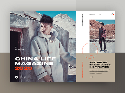 Carine fashion store - China Life Magazine 2020 v2 clean fashion layout modern typography ui ux web webdesign