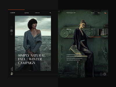 Carine fashion store - Simply Natural Fall/Winter Campaign