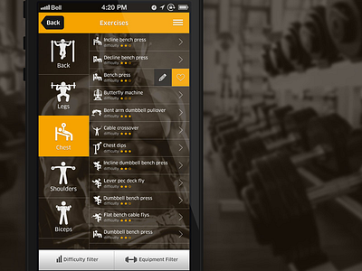 No Excuses Exercises screen 5 bmi excuses exercises gym iphone no workout