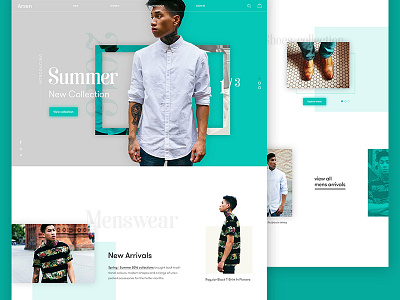 Arsen - fashion store WIP concept ecommerce fashion modern ui ux