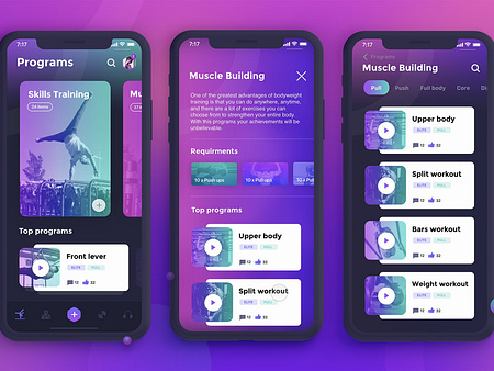 Beast Barz app - cards animation concept by Dawid Tomczyk on Dribbble