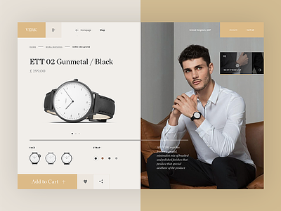 VERK Watches - product detail page concept clean fashion layout modern mondrianizm typography ui ux watches web webdesign