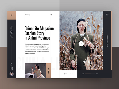 China Life Magazine clean design fashion layout modern typography ui ux web webdesign