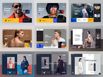 My top 9 of 2018 application clean design layout modern typography ui ux web webdesign