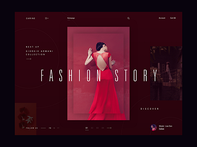 Giorgio Armani - Fashion story clean fashion layout modern typography ui ux web webdesign