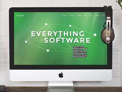 Logient branding green software ui ux wedesign