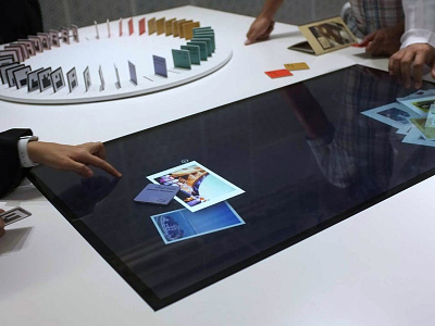 Lest we forget big screen exhibition multitouch photography stack