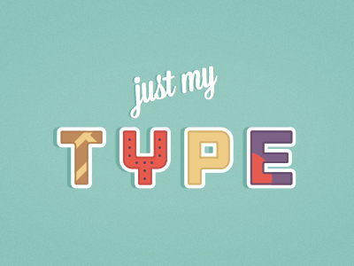 Just my type lettering lost type mission script outage typography