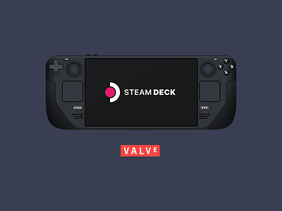 Valve's Steam Deck computer controller device gadget hardware illustration steam deck tech valve