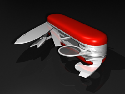 Pocket Knife 3d knife maya metal