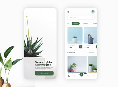 Plant Shop appdesign logo ui