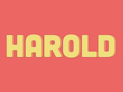 Harold harold logo typo
