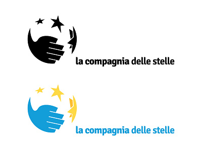 la compagnia delle stelle charity hand logo stars