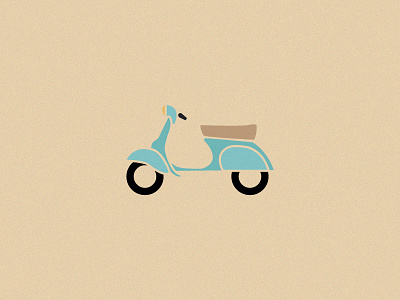 Vespa clean icon pictogram scooter simple vespa vintage