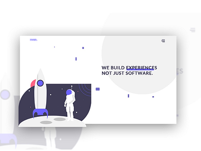 Software Company Landing Page design ui ux web design