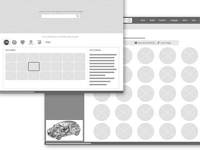 wireframe ePER 1 app apps application parts catalogue ui ux design user interface ux design web app design