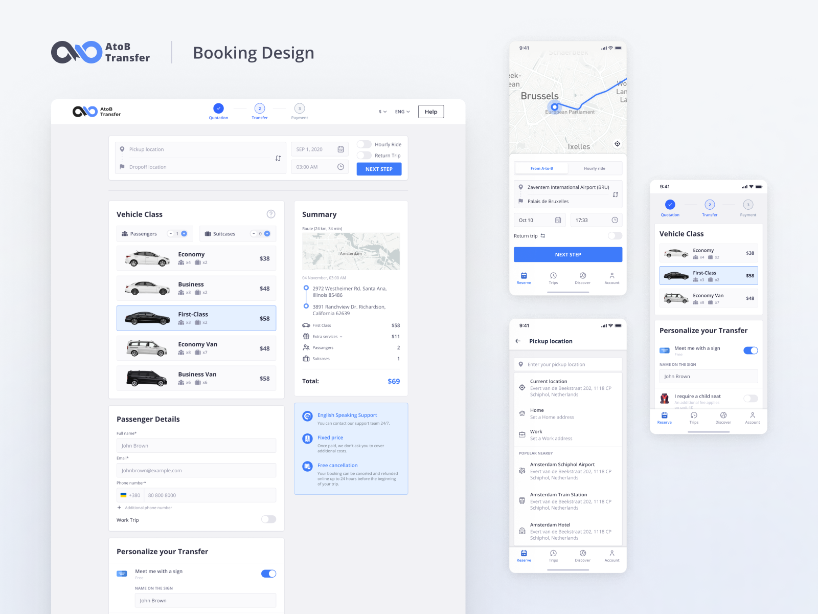 AtoB Transfer Booking Platform By George Shyshov On Dribbble