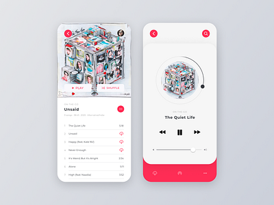 Daily UI #009 – Music Player 009 challenge daily 100 challenge daily ui dailylogochallenge dailyui design desing music player app music player ui ui