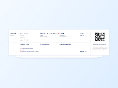 Daily UI #024 – Boarding Pass 024 challenge clean ui daily 100 challenge daily ui dailyui design desing ticket train travel ui ux uxui