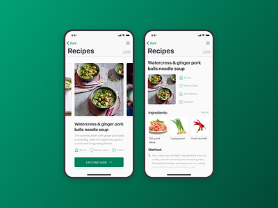 Daily UI #040 – Recipe 040 challenge clean ui daily 100 challenge daily ui dailyui design mobile mobile app design mobile design mobile ui ui uxui