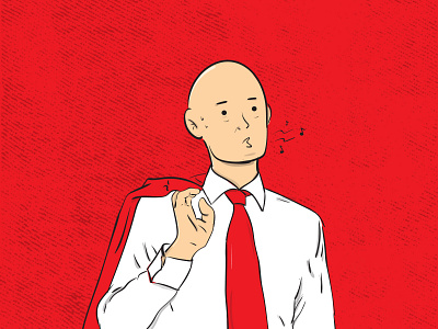 BALDMAN take a break design illustration illustration art sketches vector