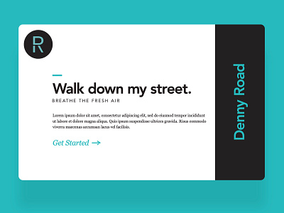 Denny Road - Web Typography design typography ui ux web