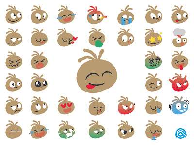 Emojis design emojis faces illustration stickers whatsapp
