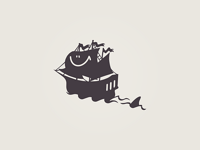 Painted Ship Logo branding danger illustration logo