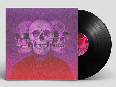 Record Sleeve band illustration lp music packaging skull vinyl