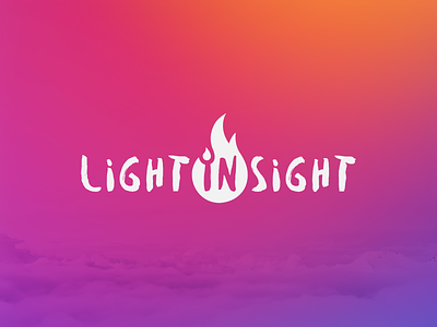 Light Insight Logo branding design fire george serediuc insight light purple red