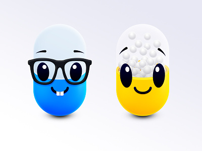 Happy Pills Character Design character design game illustration ios mobile game