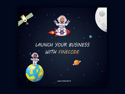 ELON confused! banner branding creative creativity design elon musk graphic design moon navy blue photoshop planets space vector