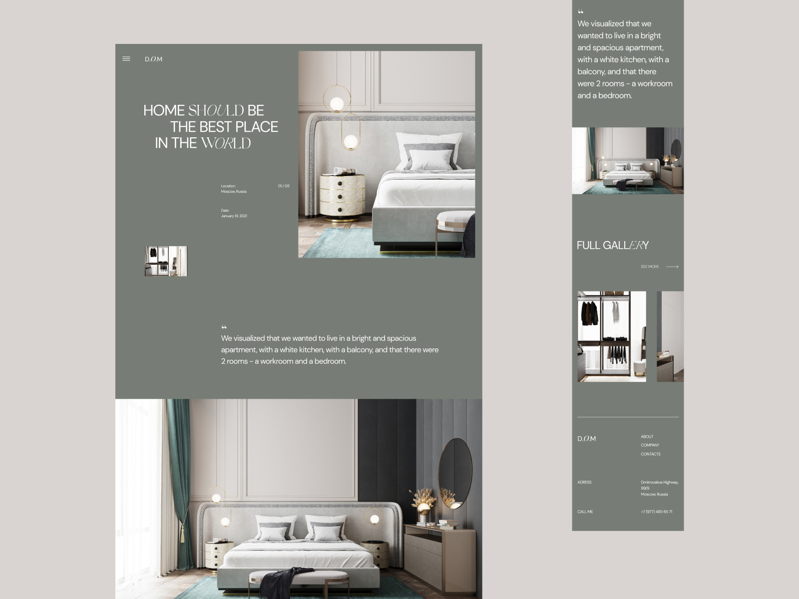 Portfolio — Interior Design Studio by Olga Chernova on Dribbble