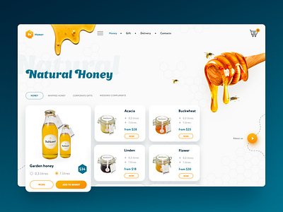 Natural Honey Bee Concept