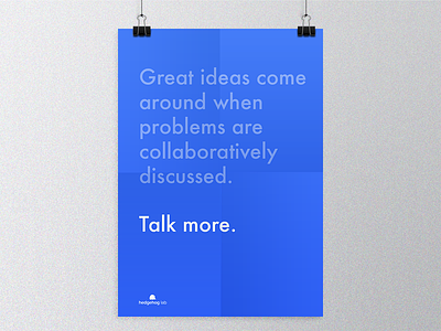 Collaborate. Talk More. design graphicdesign photoshop poster typography
